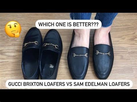 sam edelman vs gucci loafers|Gucci Brixton Loafers vs Sam Edelman Loafers (In.